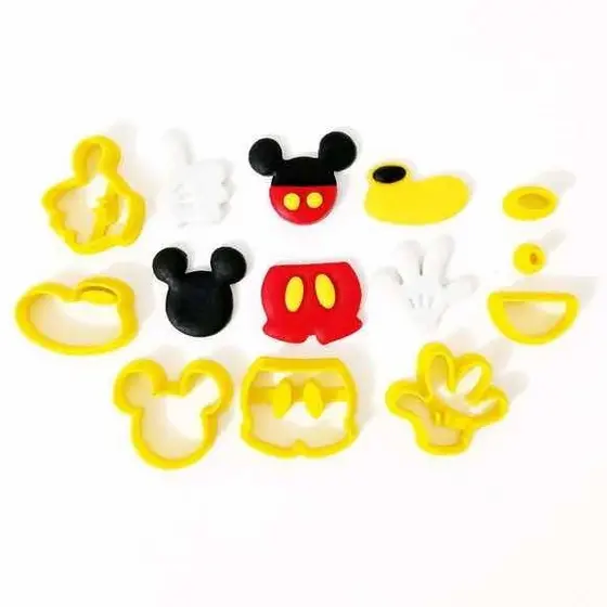 Kit Cortador  de Biscoito mickey 4 Cm Mod1