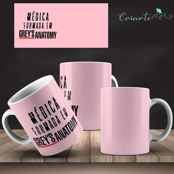 Caneca Porcelana Coleção Grey's Anatomy #20