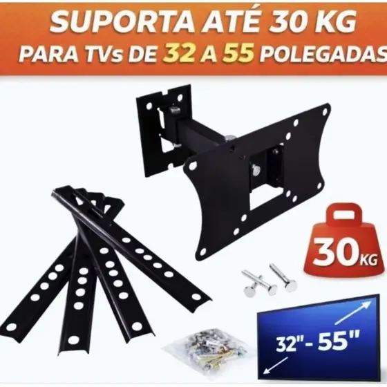 Suporte Articulado De Parede Para Tv/monitor De 32 Até 56"