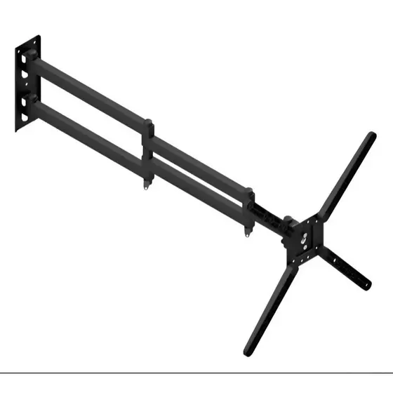 Suporte Tv Parede Braço Longo de 65cm Tri Articulado Com Inclinação Até 65"