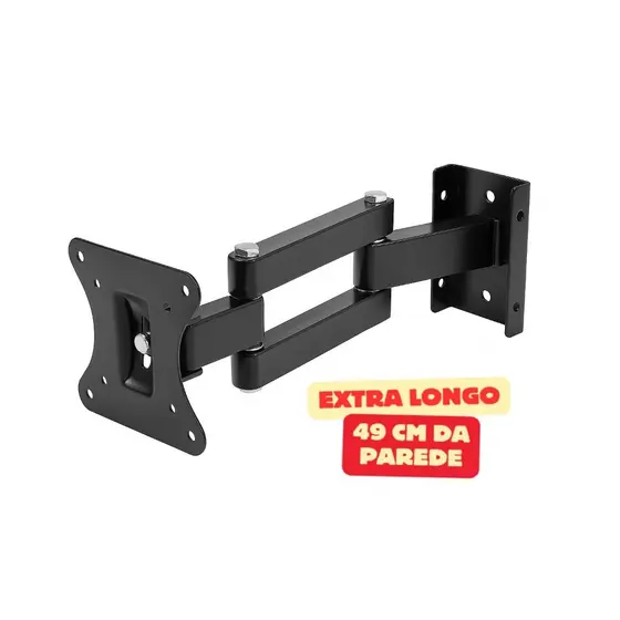 Suporte Tv Articulado Lcd Led Plasma 22 32 40 43 47 50 55 Longo