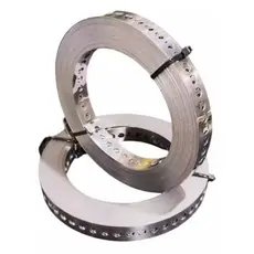 Fita perfurada 19 mm x 10 a 30 m - GALVANIZADA