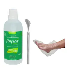 Amaciante de Cutículas Repos + Espátula 222 + 10 Botinhas Descartáveis