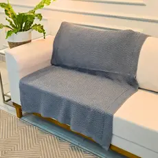 Manta de Tricot Sofá Poltrona 150x100cm Siena Decorativa Sala