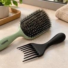 Limpador de Escova de Cabelo Removedor de Fios e Pelos Garfo para Limpeza de Escovas
