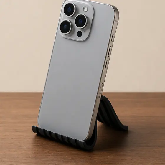 Suporte Celular Ondulado Minimalista Smartphone Em PLA