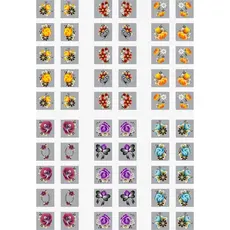 60 adesivos de unha Florais lançamento 3D películas mini cartela