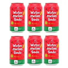 6 Refrigerante Melancia Soda (melancia) Importado Coreia
