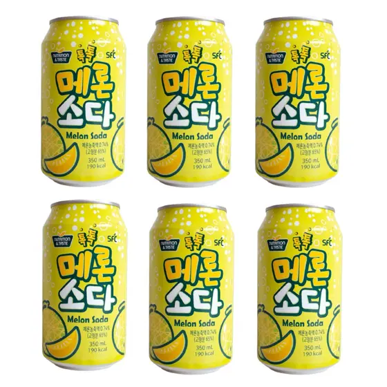 6 Refrigerante De Soda Melon (melão) Importado Coreia