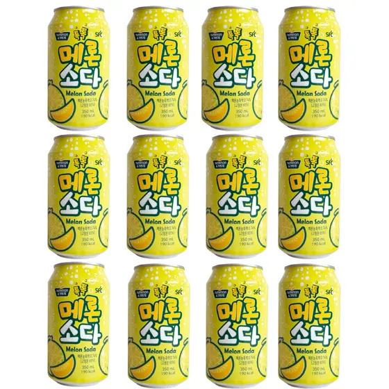 12 Refrigerante De Soda Melon (melão) Importado Coreia