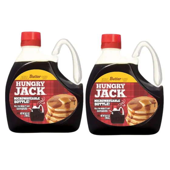 2 Calda P/ Panquecas Hungry Jack Butter Syrup Galão 710ml