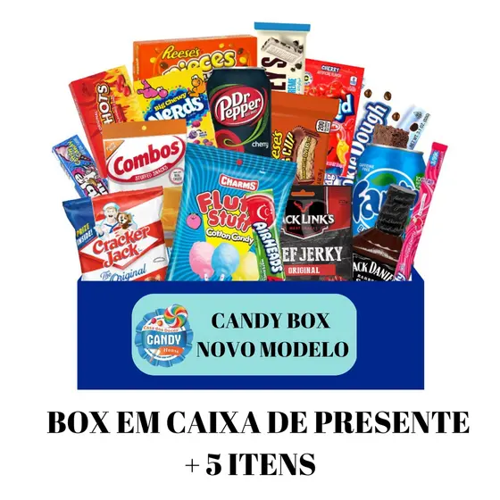 Candy Box de Prodtuos importados iniciante 5 itens - produtos variados
