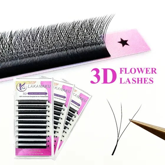 Extensões De Pestanas 3D W Cílios Pré-Fabricados Suprimentos Maquiagem De Beleza