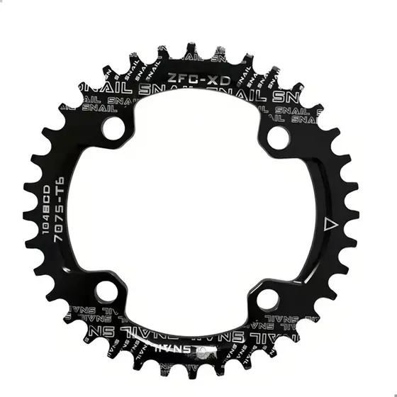 Coroa Única 34t/36t/38t Ideal Para Pedivela De Bicicleta Bcd 4 Furos
