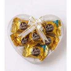 Coração com chocolate 6 bombons /presente/aniversário/lembrancinha doce/dia dos namorados