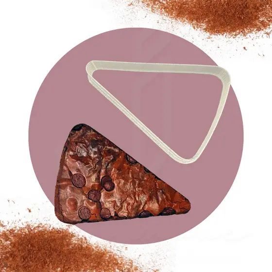 Cortador Brownie formato pizza / fatia