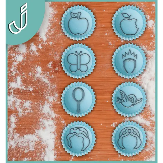 Carimbo para Doces Tema Branca de Neve Modelo B para decorar Brigadeiros Docinhos Confeitaria