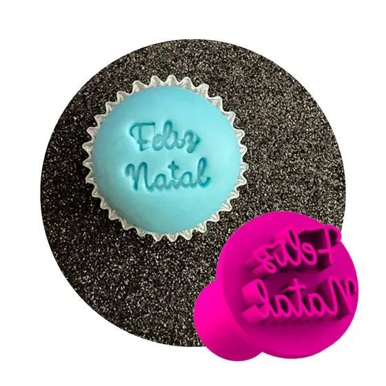 Carimbo / Marcador Tema Feliz Natal para Brigadeiros Docinhos Confeitaria