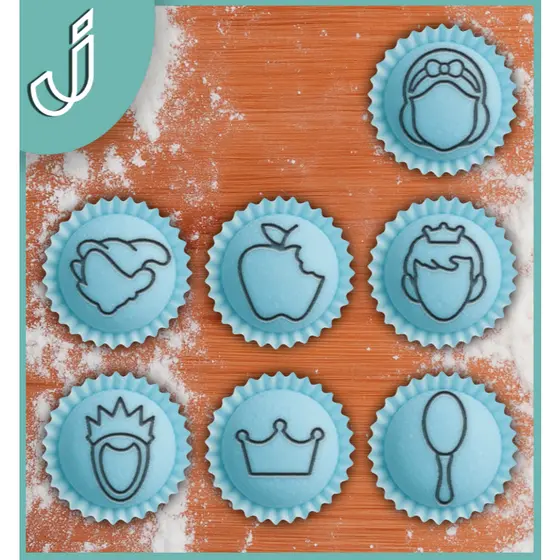 Carimbo Profissional Branca de Neve Modelo D para decorar Brigadeiros Docinhos Confeitaria