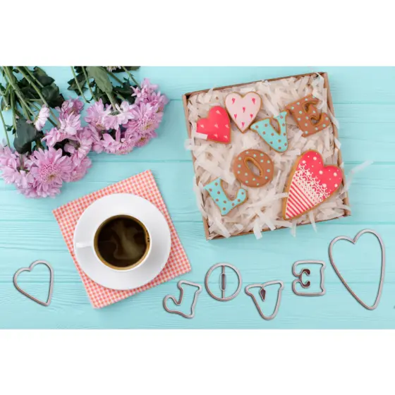 Cortador De Biscoito Love + 2 Corações