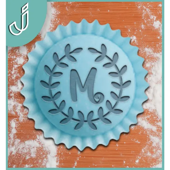 Carimbos Alfabeto COROA DE LOURO - para Brigadeiros Docinhos / Marcadores para Docinhos