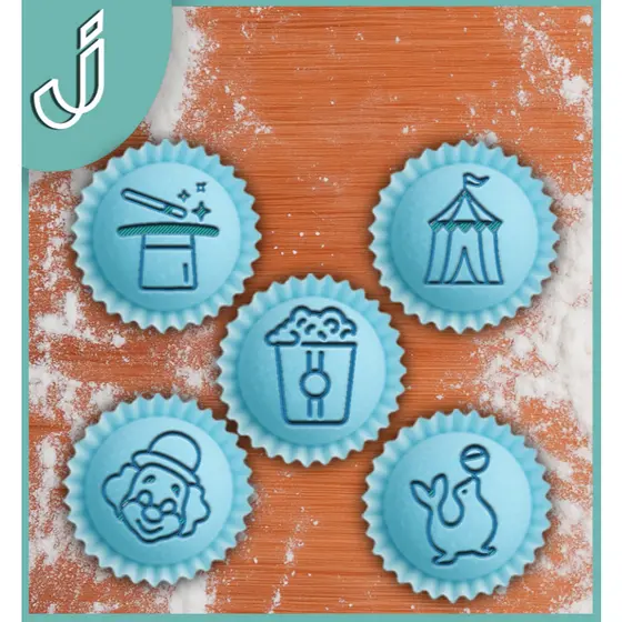 Carimbos / Marcadores Tema Circo Mágico para Brigadeiros Docinhos