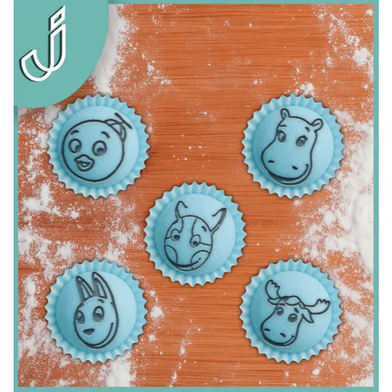 Carimbos Profissionais tema Backyardigans - Carimbo para Decoração de Docinhos e Brigadeiros