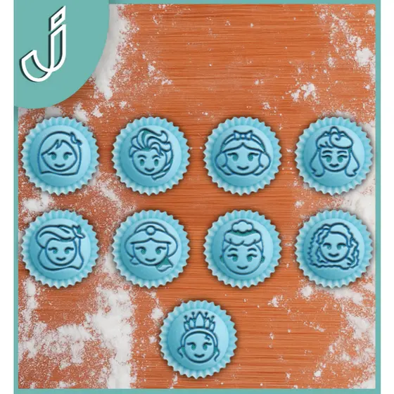 Carimbos / Marcadores Tema Princesas Desenhos Animados para Brigadeiros Docinhos