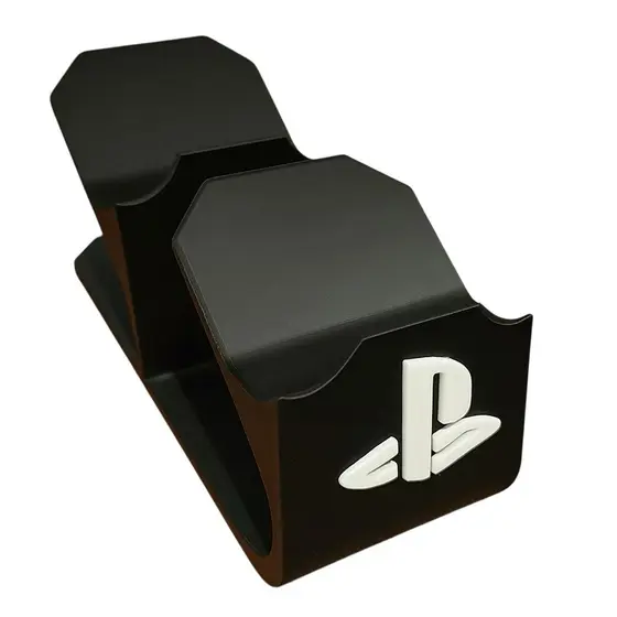 Suporte duplo várias cores p/ Controle Ps4/ps5 com logo decorativa Ps