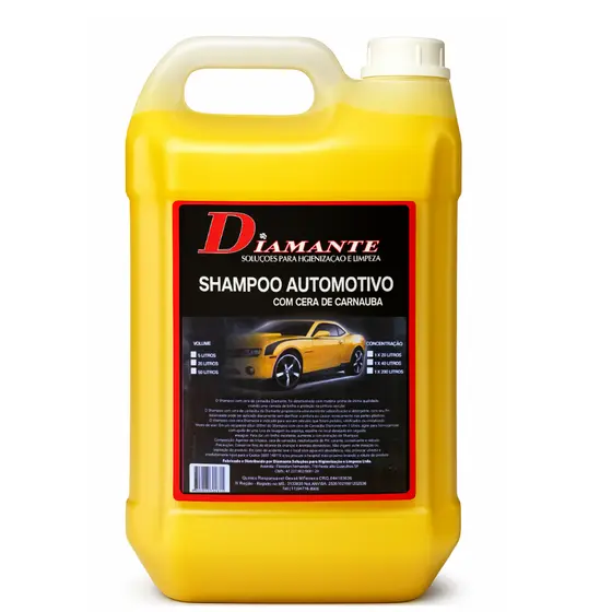Shampoo Automotivo com Cera de Carnaúba 5L  Brilho intenso e proteção duradoura