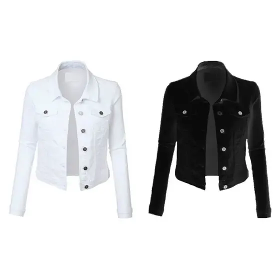 Jaqueta jeans moda feminina.