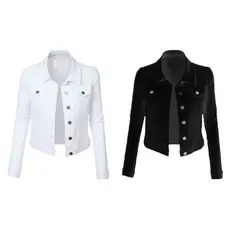 Jaqueta jeans moda feminina.