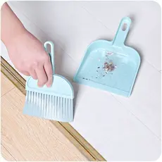 Kit Mini Vassoura E Pá De Lixo Limpeza Para Mesas Teclados Armários - TOP