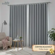 Cortina Blackout Premium 3 Metros Modelo para Trilho Suiço - Corta Luz