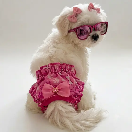 Calcinha 1unid. Roupa Cachorro Pós Cirúrgica Castração Cio