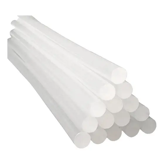Bastão Cola Quente Com 20 cm Transparente Pacote Com 1kg