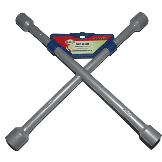 Chave De Roda Cruz Estrela 4 Boca Universal Carro SUV