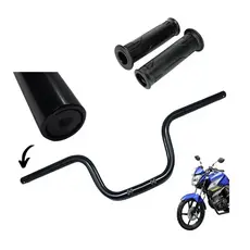 Guidão Mais Manopla Moto Factor 125 150 Fazer 150 Preto Yamaha Rosca