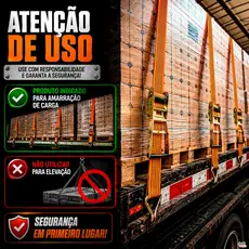 kIT 5 Cinta Catraca Carga 5 Toneladas 9 Metros Caminhão Amarração Fita Amarrar Transporte
