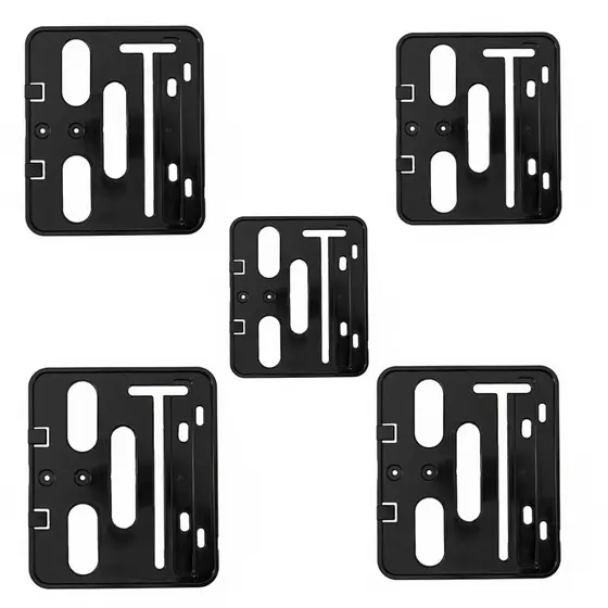 Kit 5 Suporte Mercosul Protetor Moldura De Placa Moto Modelo Universal