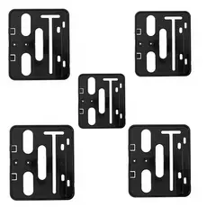 Kit 5 Suporte Mercosul Protetor Moldura De Placa Moto Modelo Universal