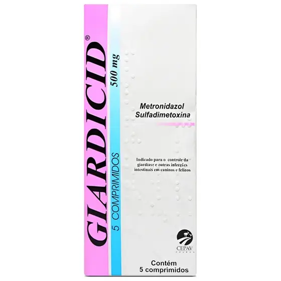 Giardicid 500mg 5 Comprimidos Cepav