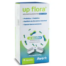 Suplemento Avert Up Flora para Cães e Gatos 8 Cápsulas