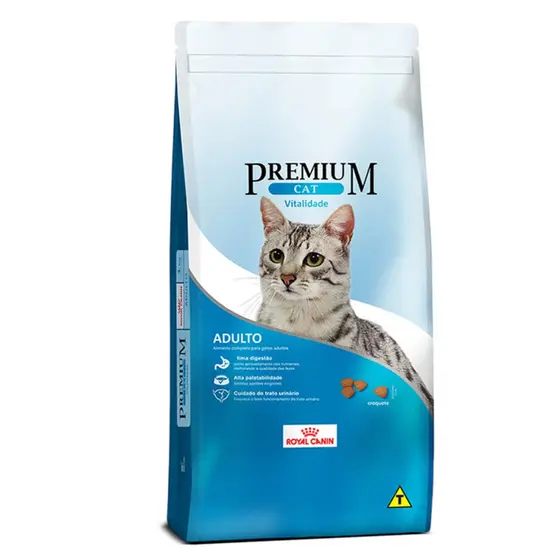 Ração Royal Canin Premium Cat Vitalidade para Gatos Adultos - 10,1Kg