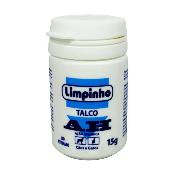 Talco Antisséptico Limpinho AH Para Cães e Gatos 15g