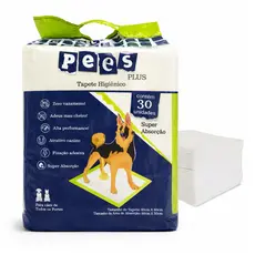 Tapete Higiênico para Cães Pees Plus Neutro 30 Un 80x60cm