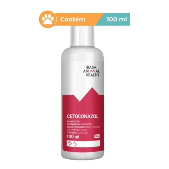 Shampoo Cetoconazol 2% Ibasa Caes Gatos 100ml
