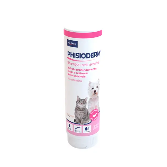 Shampoo Phisioderm Virbac Cães Gatos Pele Sensível 500 ml