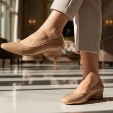 Sapato Scarpin Feminino Salto Baixo Grosso Bloco Moleca Novo
