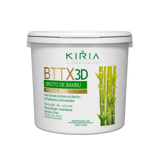BTTX 3D Broto de Bambu 250g – Kiria Hair | Alisamento Capilar, Hidratação e Brilho Intenso